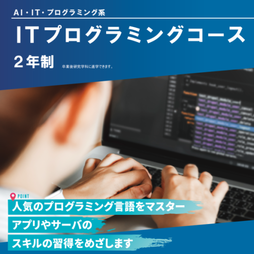 ITプログラミングコース（2年制）