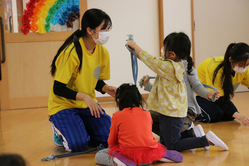 附属園が実習室・演習室に！こどもたちと触れ合える恵まれた環境★