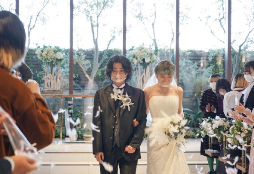本物の結婚式場での挙式実習