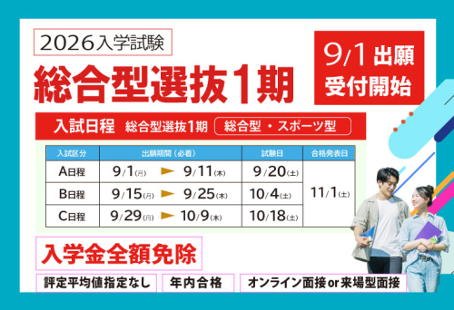 2026入学総合型選抜試験