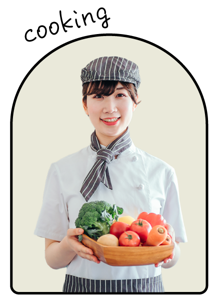 調理系を学ぶ学生イメージ画像